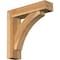 Ekena Millwork Thorton Block Rough Sawn Bracket w/ Offset Brace, Western Red Cedar, 6"W x 24"D x 24"H BKT0604X24X24THR05RWR - alternate 1